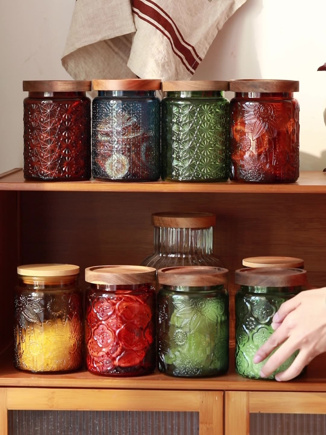 Vintage Glass Kitchen Storage  - Food Storage Jars Airtight recension och pris