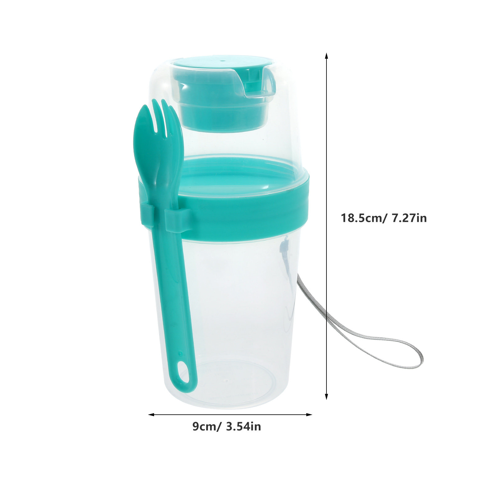 1Set Portable Salad Cup Double - Airtight Cereal Jar recension och pris