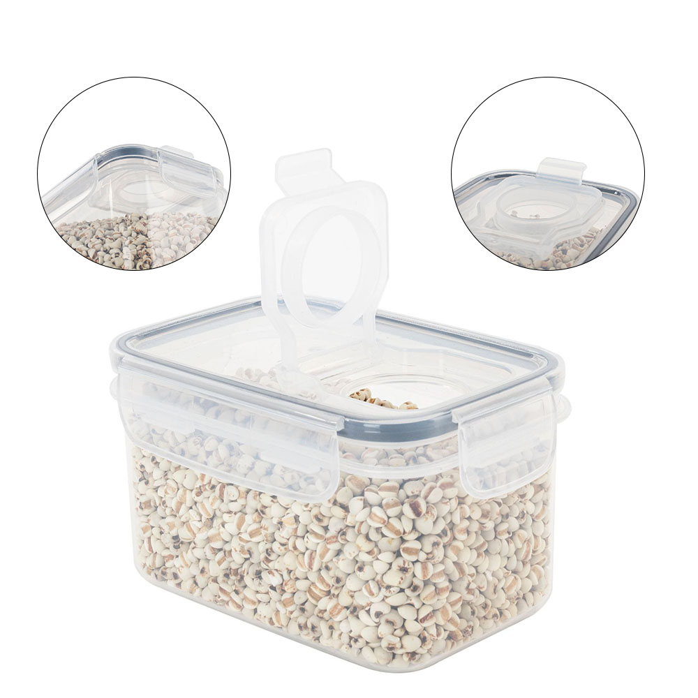 Sealed Plastic Food Storage Bo - Airtight Cereal Jar recension och pris