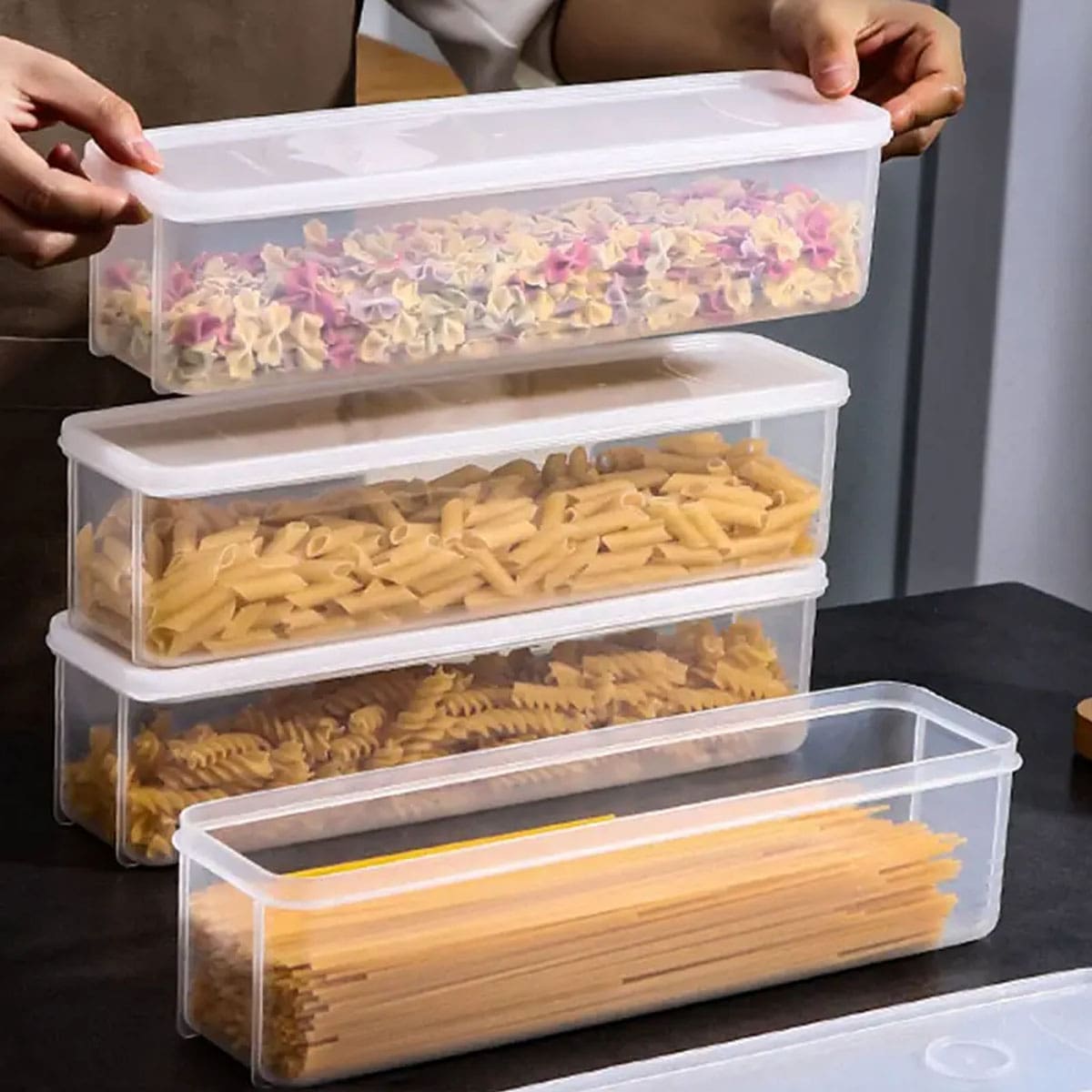 1 Plastic Transparent Storage  - Food Storage For Refrigerator recension och pris