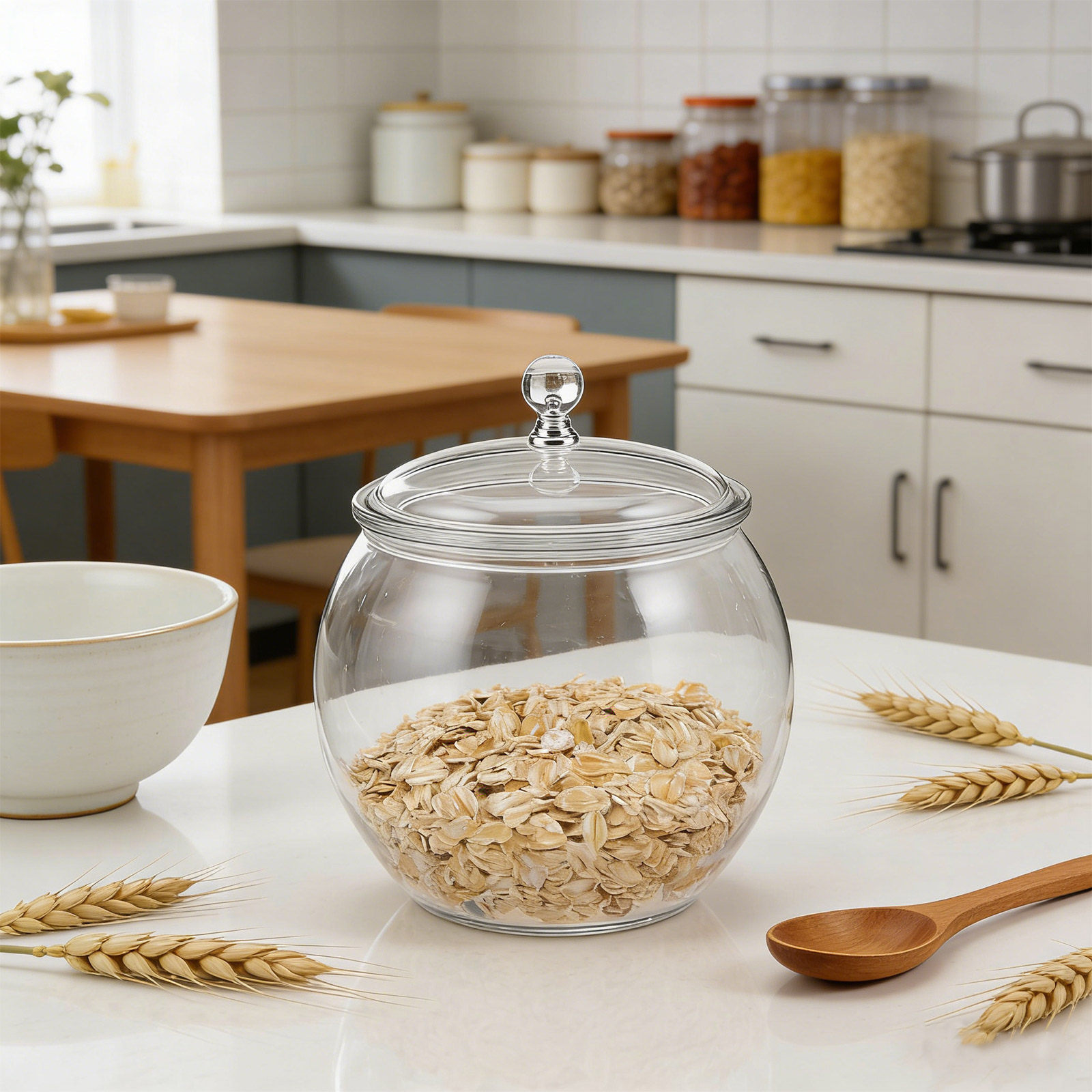 Plastic Airtight Food Storage  - Airtight Cereal Jar recension och pris